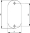Blindrosette oval 231