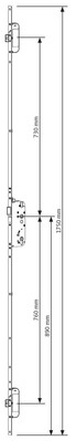 Mehrfachverr. 45/92/20x1750mm