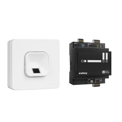 ekey xLine Fingerprintset Aufputz weiß