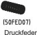 Druckfeder für Druckstift für Gefahrenfunktion