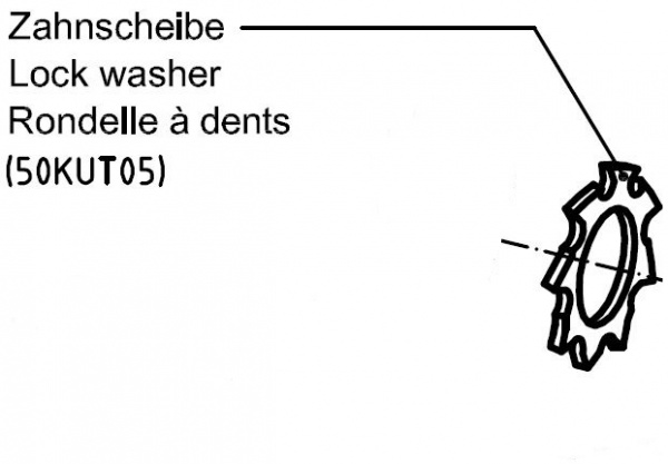 Zahnscheibe für Hebelzylinder