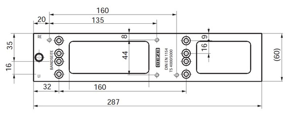 Montageplatte für TS4000/5000