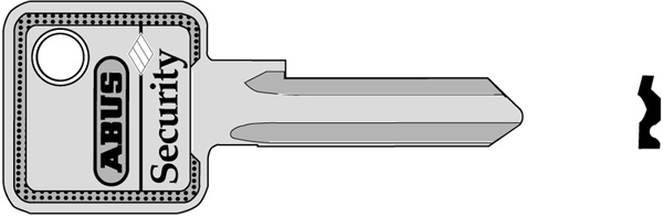 Schlüsselrohling C83 eckig