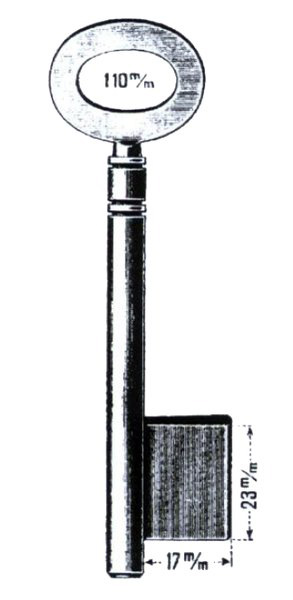 Schlüssel dg. 110 770a
