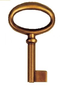 Mö.-Schlüssel Mess. brüniert